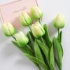 5Pcs Artificial Tulip Flowers Pink White Tulips Fake Flowers Bouquet Wedding Garden Decoration Home Vase Decor Plants Mother's Day Gift