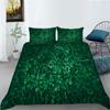 Green Duvet Cover Set Queen Size Tropical Rainforest Green Plant Palm Leaf Comforter Cover For Kids Teen Microfiber Quilt Cover