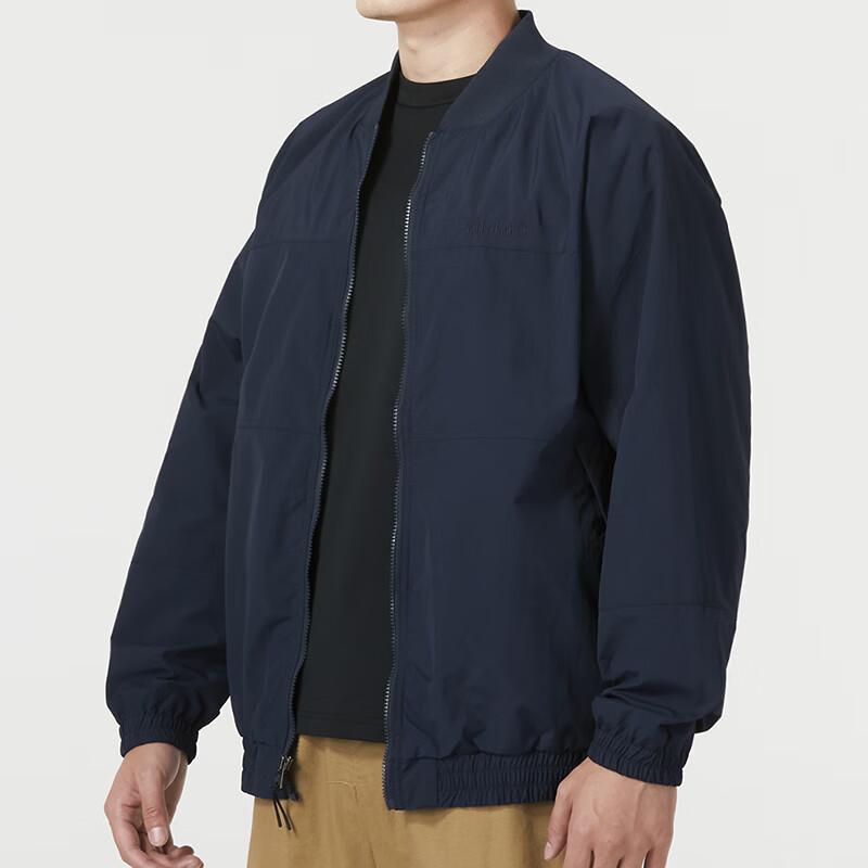 Timberland Однотонная повседневная ветрозащитная водоотталкивающая куртка с воротником-стойкой, мужские куртки, темно-синие, A6R87-433