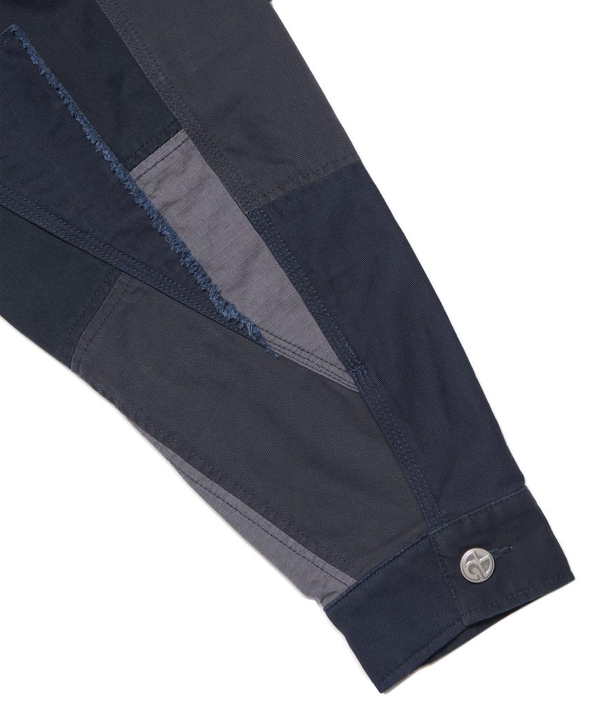 Nomanual Multi Panel Work Jacket - Washed Navy