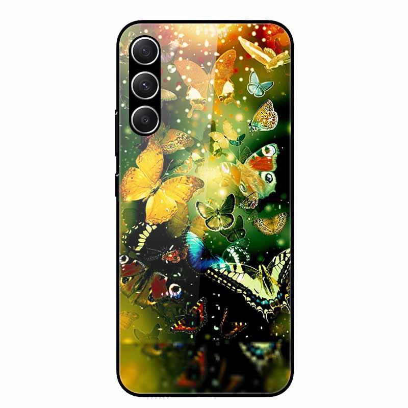 For Samsung Galaxy A16 5G Case Silicon Bumper Tempered Glass Phone Cases for Galaxy A16 4G A 16 Hard Shell Back Covers Fashion