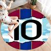 Lionel Messi Round Area Rug,Carpet Rug for Living Room Bedroom Sofa Playroom Decor,Non-slip Floor Mat