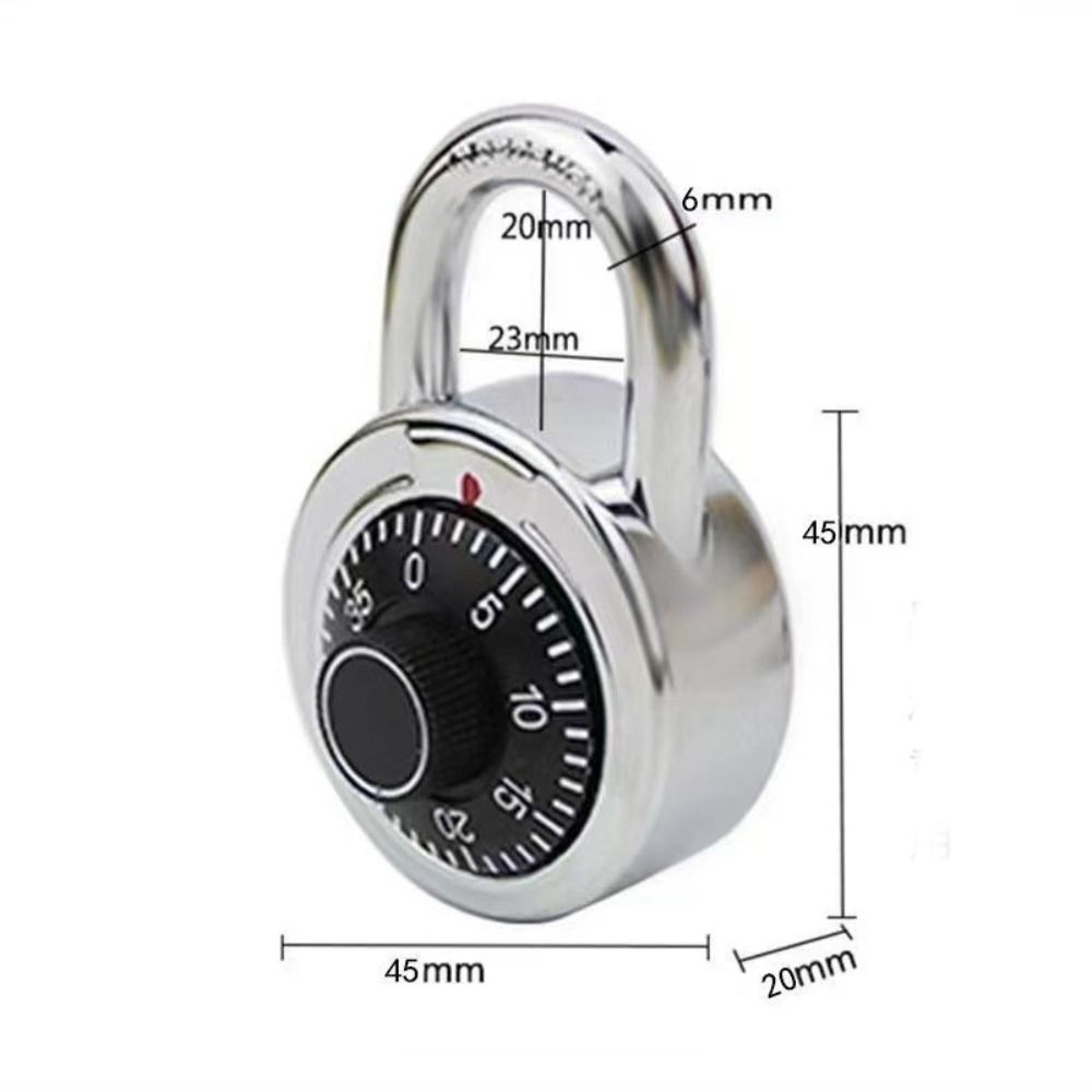 НОВЫЙ Высокозащищенный Замок Dia Lock Круглый Безключевой Замок из Нержавеющей Стали Водонепроницаемый Поворотный Замок Замок Прочный Высококачественный Замок