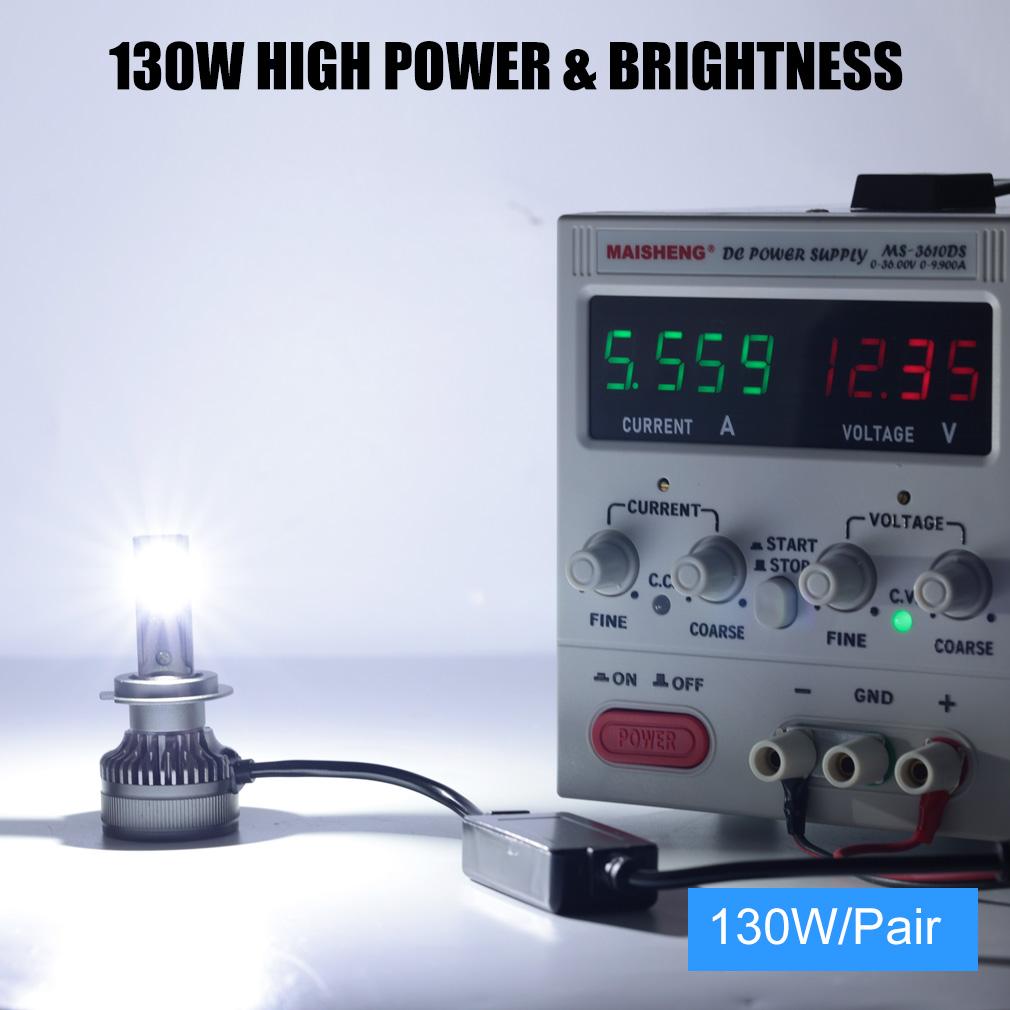 2 шт. 80000LM Canbus H7 H4 светодиодные лампы для фар H8 H11 Led H1 9005 HB3 9006 HB4 9012 HIR2 130 Вт CSP 3570 автомобильные фары 6000K 12 В