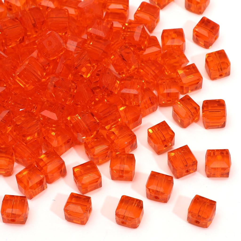 Прозрачные стеклянные хрустальные квадратные бусины разных цветов для изготовления бижутерии своими руками