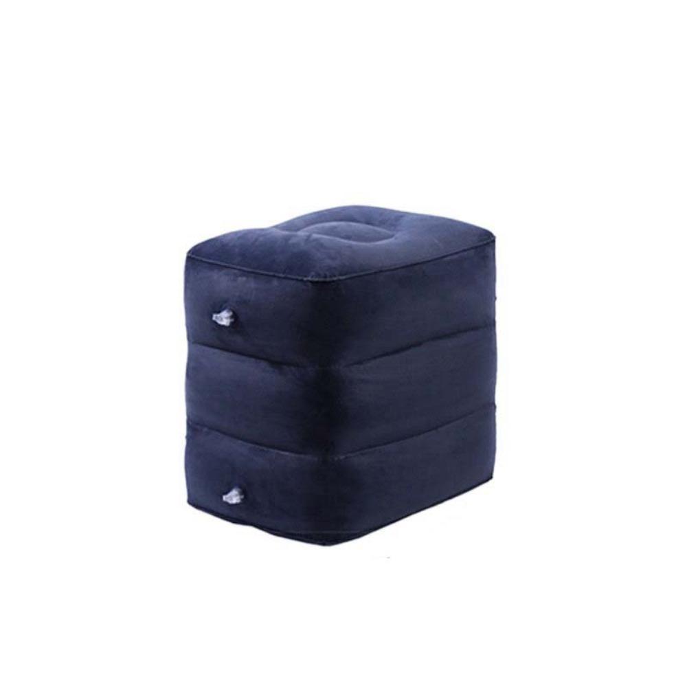 Flocking Inflatable Foot Pad Three-layer Outdoor Footstool Portable Leg Cushion Travel