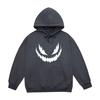 High-Quality Fashion Trendy Printed Autumn Winter Frayed Edge Emoji Printed Hoodie Sweatshirt Unisex Korean Style Trendy Casual