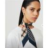 Daks Navy Print Silk Scarf Dcsc2e121n2
