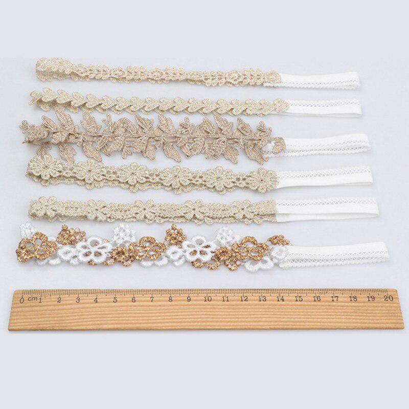 Повязка на голову для новорожденных, детская кружевная повязка для волос с цветами, популярные аксессуары для волос для маленьких девочек, От 0 до 3 лет