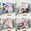 Чехол для подушки Puella Magi Madoka Magica для автомобиля, дивана, декоративный для дома, двусторонний принт, плюшевая квадратная декоративная подушка, наволочка