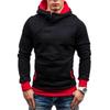 Men's Asymmetrical Zipper Hoodie - Autumn/Winter Collection, Multiple Colors