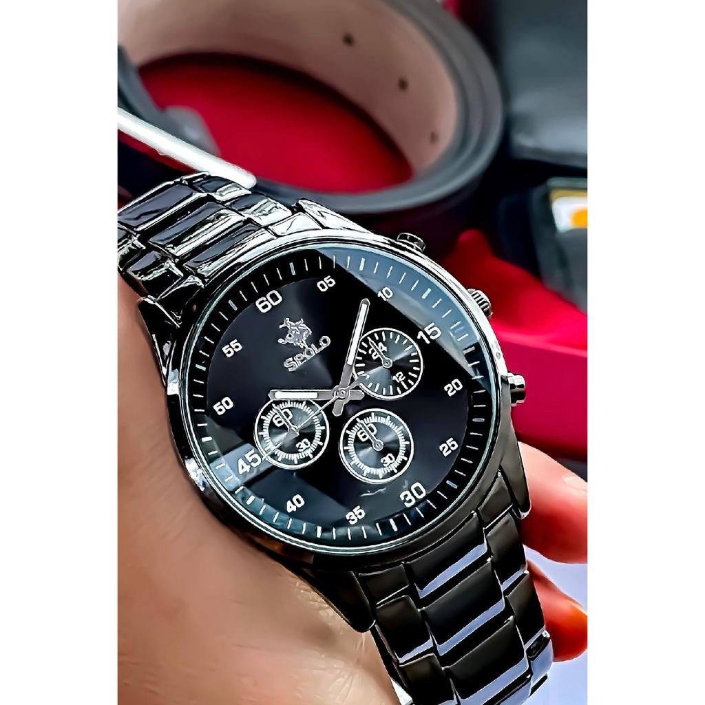 Men's Watch Card Holder Belt Wallet Prayer Beads Bracelet Suit Combination Set Gift For Lovers Engagement Special