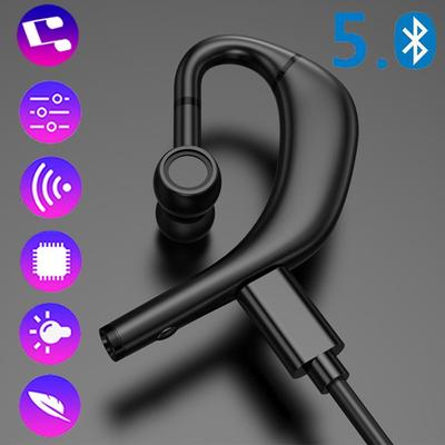 Беспроводные наушники Bluetooth 5.0 Водонепроницаемая спортивная Bluetooth-гарнитура Длительное время ожидания Шумоподавление Бизнес-наушник с микрофоном