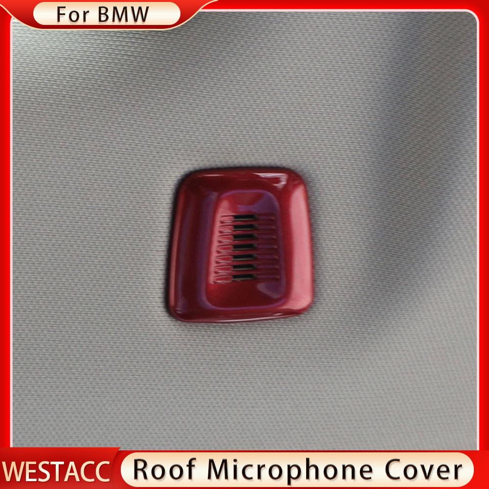 ABS хромированная крыша автомобиля, панель микрофона, декоративная крышка, наклейка для BMW X3 X4 G01 G02 2018 2022