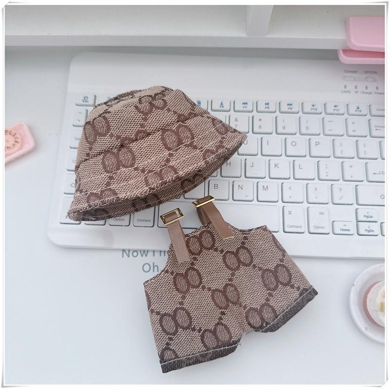 Для Лабубу 15-17 см v1v2 Наряд Аксессуары Мини-шляпа Комбинезон Комплект Украшение Маленькая одежда Детские игрушки Подарок на день рождения