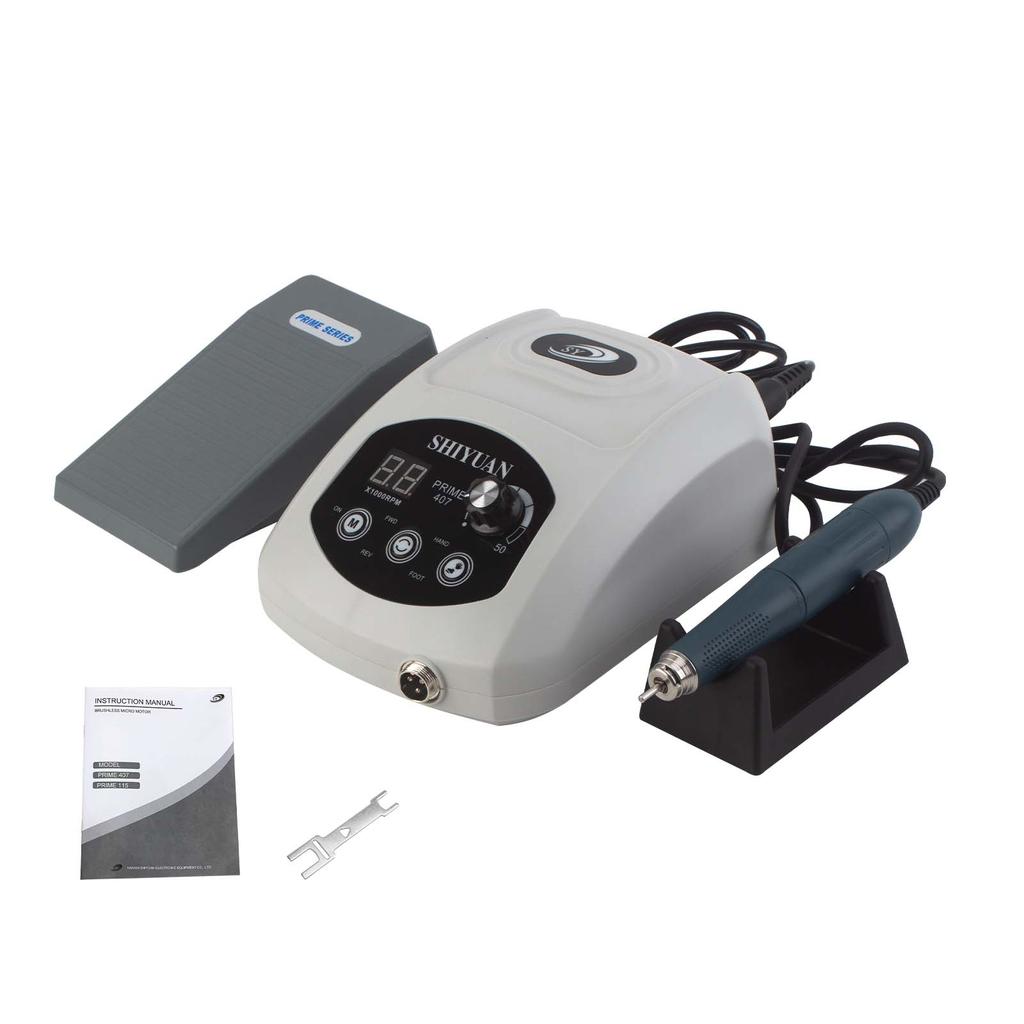 New 407 Electric Grinder, 50,000 RPM with Foot Pedal, for Jewelry Polishing, Versatile Applications