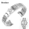 316L Stainless Steel Men Watch Band For Rolex Oyster Perpetual Datejust DAYTONA SUBMARINER Luxury Watch Strap 20mm 21mm Bracelet