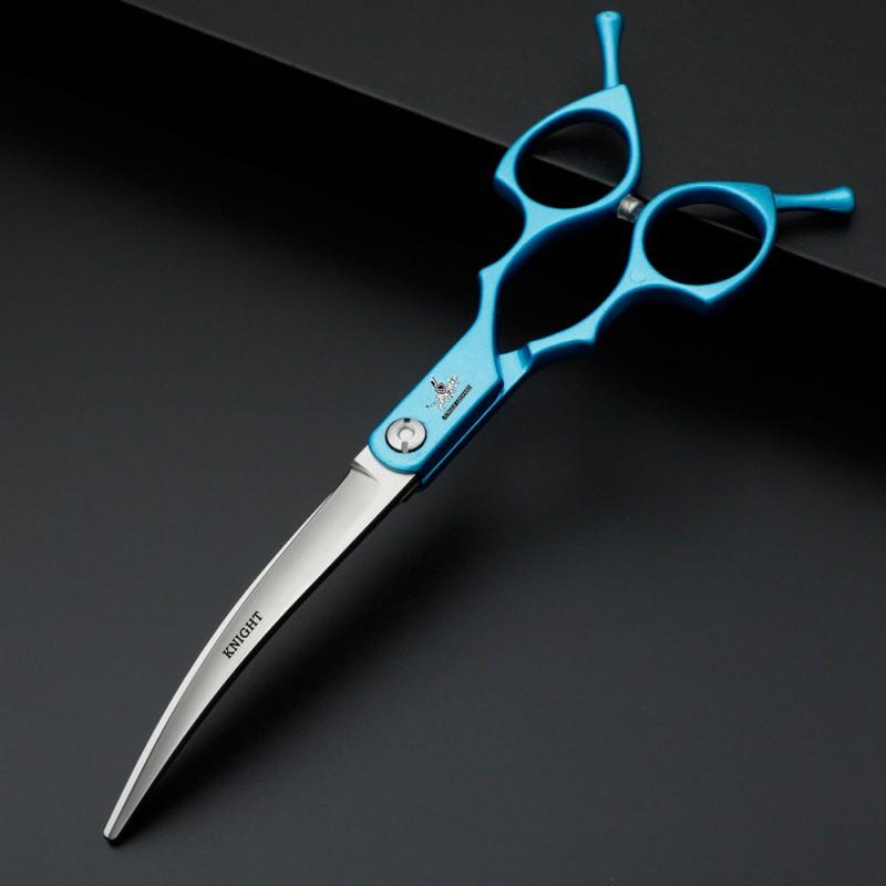 6.5 Inch Professional Pet Grooming Scissors Set Lightweight Curved Straight Thinning Fishbone Styles Dogs Cats