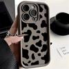 Чехол для телефона с леопардовым принтом для iPhone12 14 15 16 13 11 Pro Max Mini 7 8 Plus SE2 X XR XS 13 16 15 Противоударный Мягкий Чехол