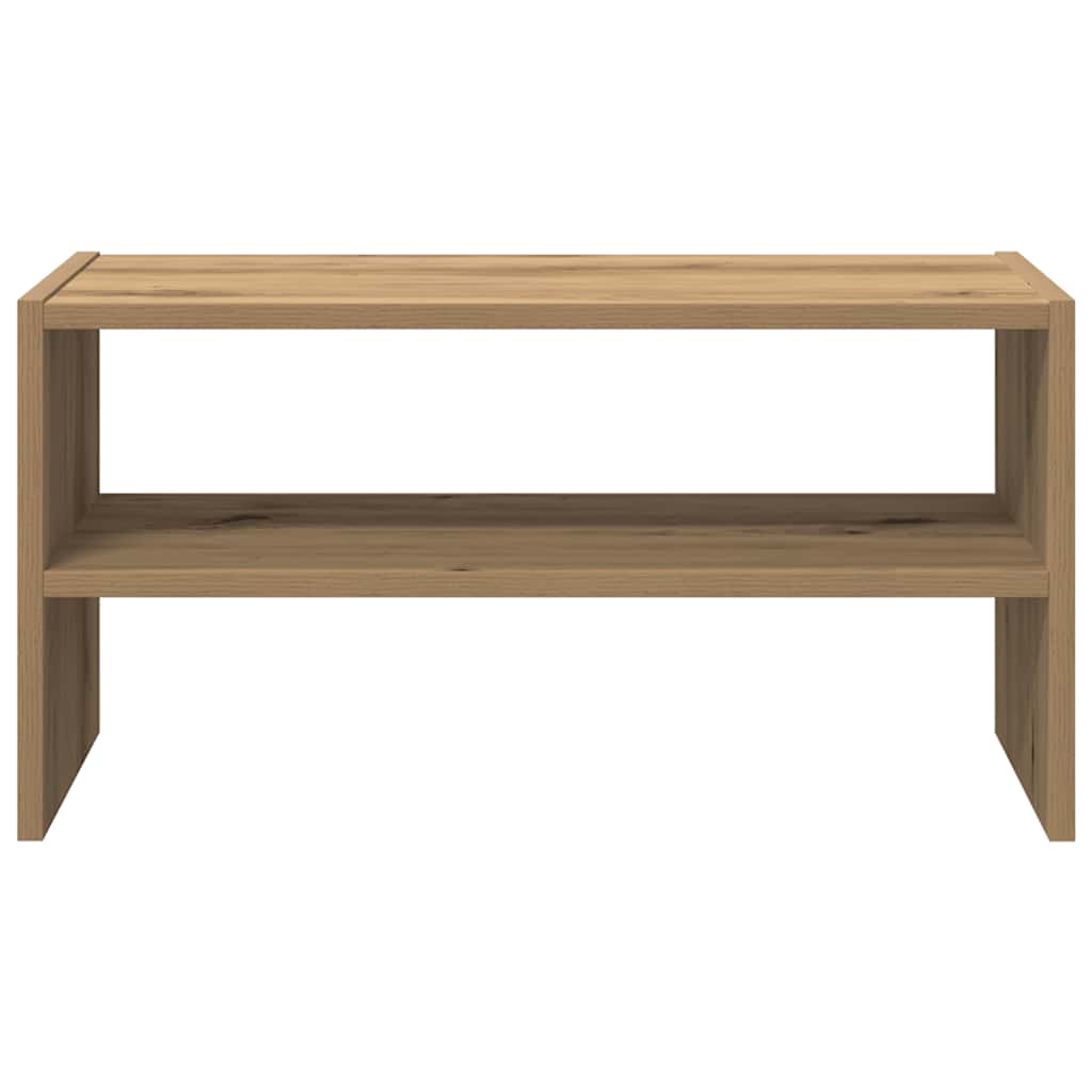 Stackable Shoe Rack Artisan Oak Finish 60 x 30 x 30.5 cm