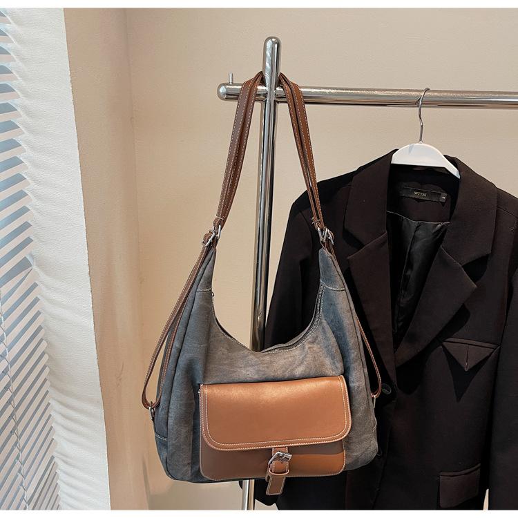 Сумка большой вместимости женский 2025 новый рюкзак, дорожная плечевая сумка премиум-текстуры, сумка-тоут для поездок на работу