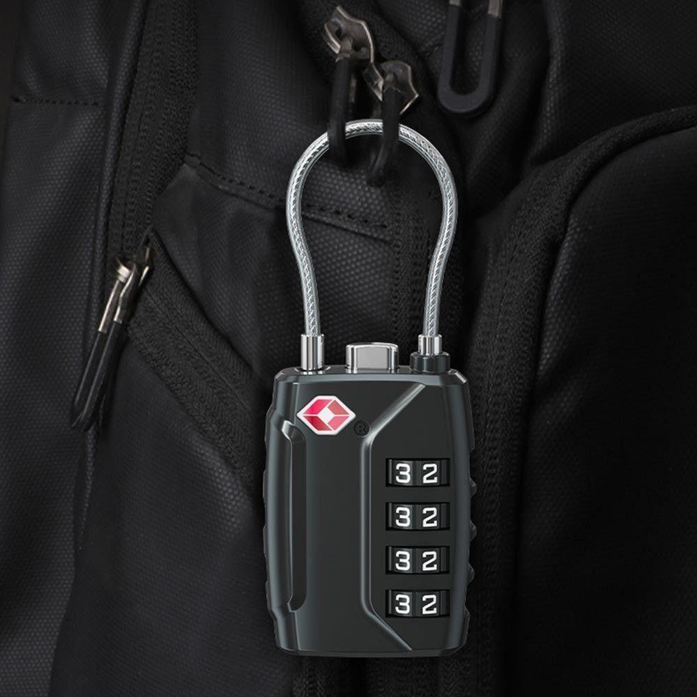 TSA Customs Password Lock Anti-theft Cabinet Lock Portable 4 Digit Combination Lock Travel