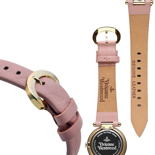 VIVIENNE WESTWOOD Сменный ремешок для часов VV006, Розовая кожа, 16 мм (Фитинг собственной разработки)