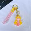Fashion Mermaid Princess Keychain Creative Car Key Pendant Cartoon Doll Keyring  Student