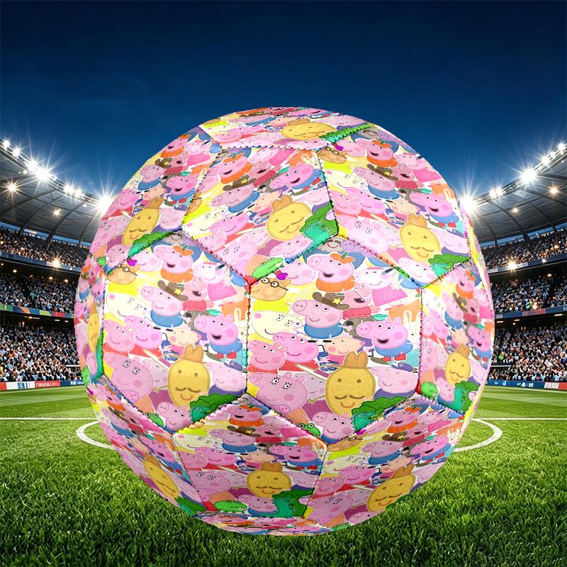 Cartoon animation Print Size 5 Soccer Ball, PU Wear Resistant Football for Match Training and Daily Practice, Birthday Gift for Soccer Fans