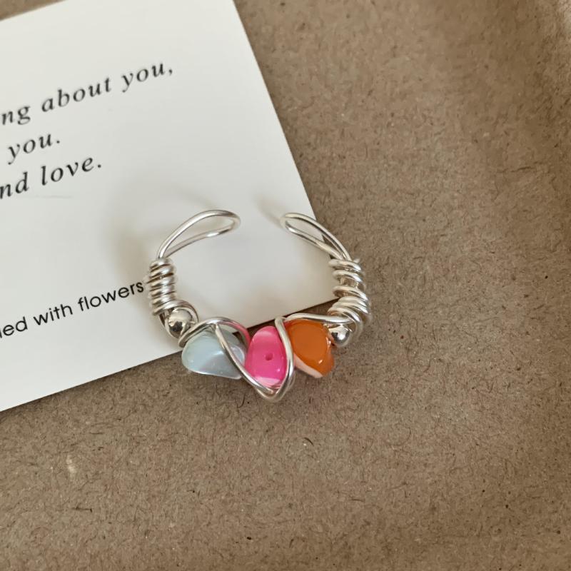 Vintage-inspired Rings with Multicolor Crystal and Tiger Eye Stone Accents Perfect for Special Occasions