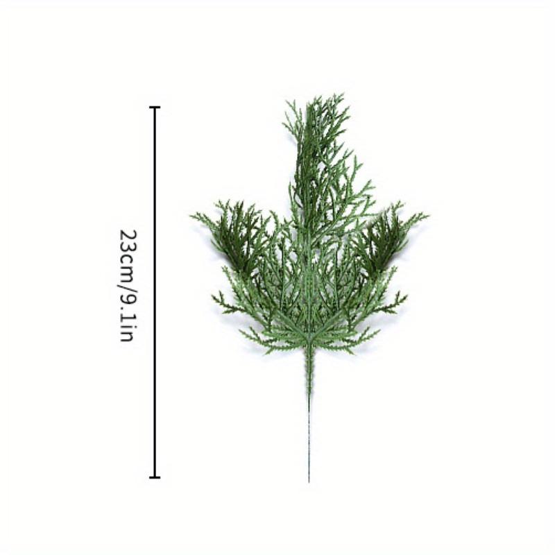 Искусственные кипарисовые ветки, короткие, материал для DIY гирлянды, уличные украшения