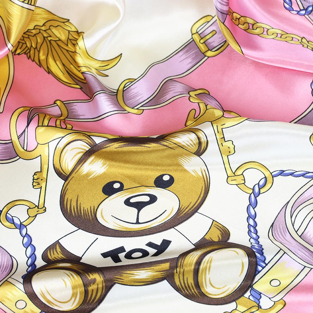 Высококачественные роскошные шелковые шарфы, повязка на голову, шарфы, шейный шарф для женщин, шелковый шарф с цепочкой, женская декоративная шаль