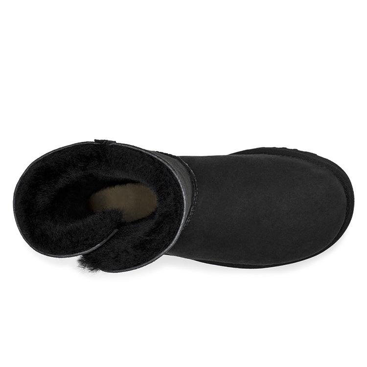 UGG Bailey Zip Short Fleece Lined Black Women's 1112480-BLK