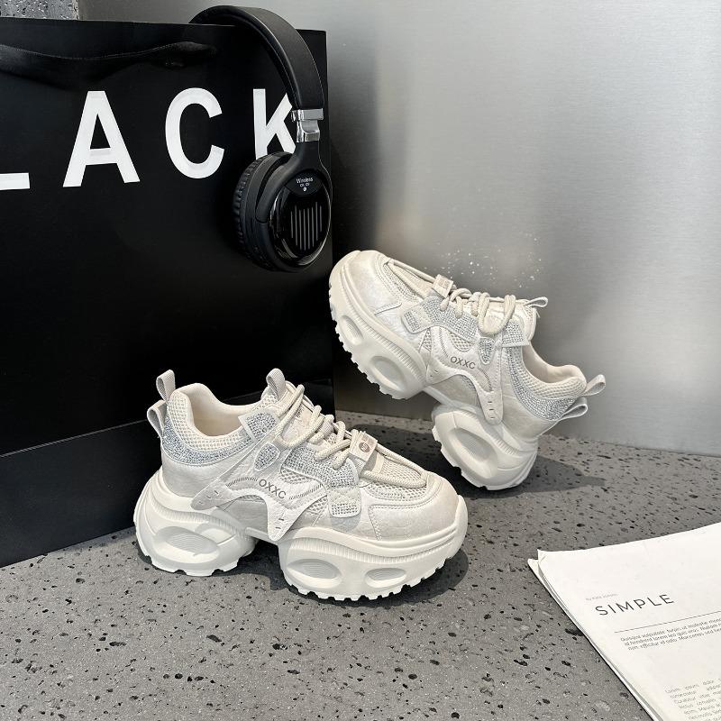 87581 Dad Shoes Women's Autumn New Breathable Versatile Dad Shoes Student Sports and Leisure Shoes