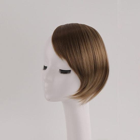 Women Clip-in Side Bangs Natural Thick Matte Forehead Hair Extensions Bangs Black Brown Blonde Bangs Fringe Wig Hairpieces