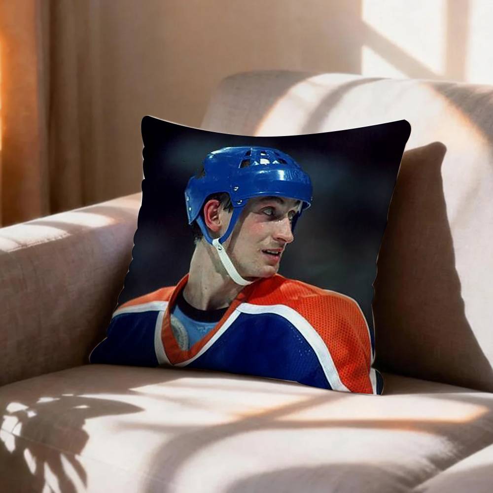 Ice HockeyWayne GGretzky Pillow Case Pattern Printed Pillowcase For Living Room Sofa Cushion Cover