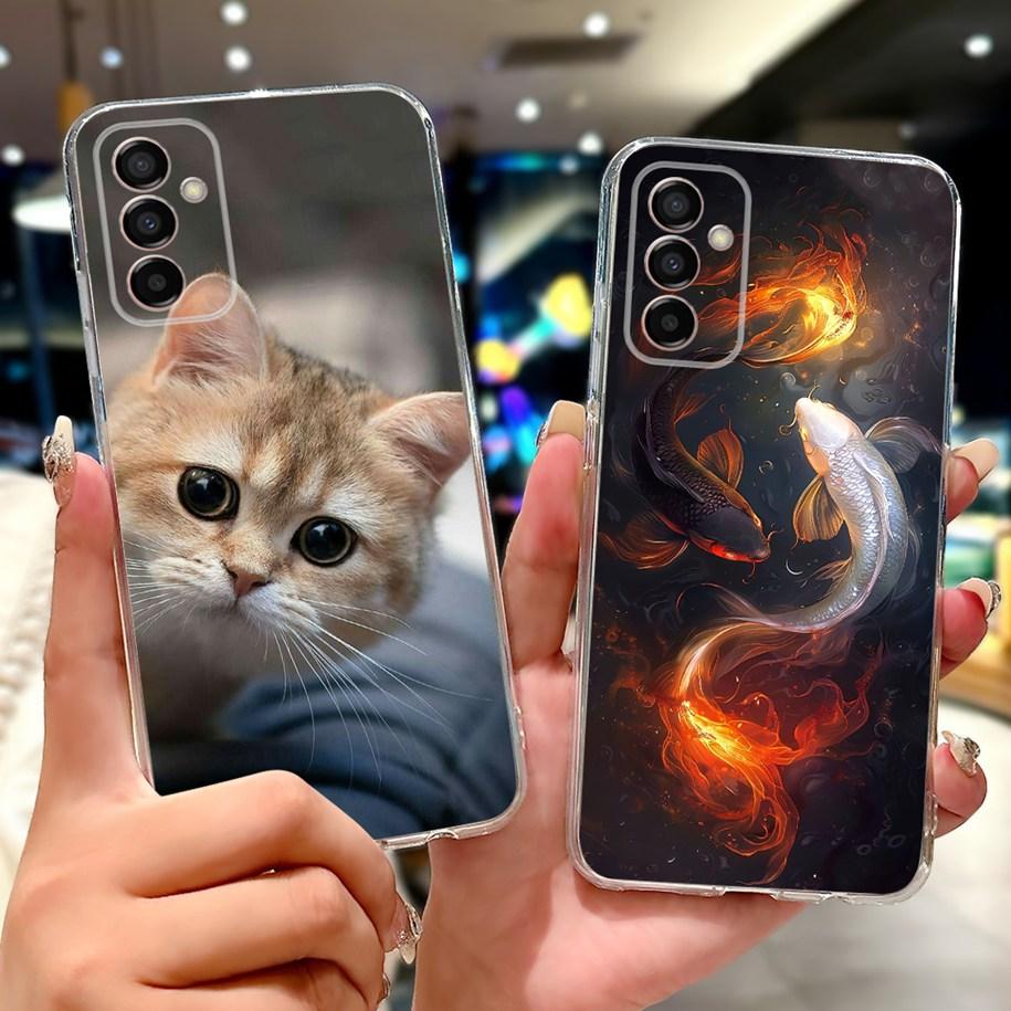 Case For Samsung Galaxy M13 M23 M33 M53 5G Cover SM-M236B SM-M336B SM-M536B SM-M135F Popular Dragon Cartoon Soft Silicone Bumper