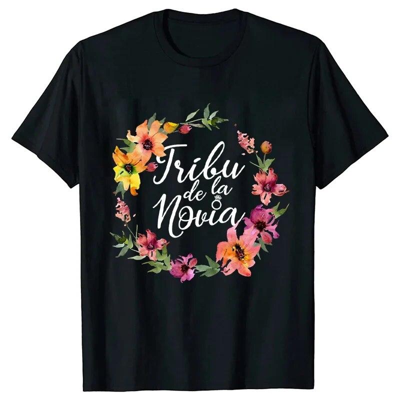 Французская футболка Evjf для испанского свадебного душа, футболка для невесты, футболка с цветочным принтом, девичник, друзья, женская одежда для девичника