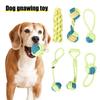 7/8 шт. игрушка-веревка для собак, устойчивая к жеванию, хлопковая веревка, узелковая игрушка для агрессивных любителей жевать, интерактивная игрушка-перетягивание каната, прорезывающаяся зубами для маленьких и больших собак
