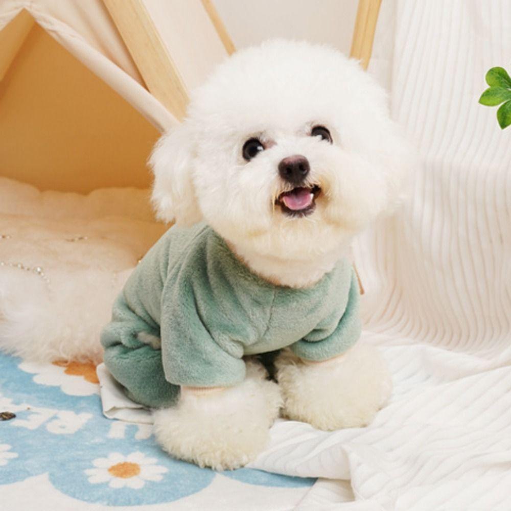 Soft Winter Dog Jumpsuit Thicken Dogs Cold Weather Clothes For Dogs Puppy Cats