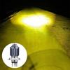 Фара для мотоцикла H4 BA20D LED MOTO Fisheye Lens P15D-25-1 белая желтая лампа 9-85 В 15 Вт противотуманная фара для электрического освещения мотоцикла