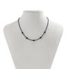Salircon Gothic Black Spray Painted Metal Chain Short Necklace Women's Korean Fine Chain Choker Necklace Trend Neck Jewelry