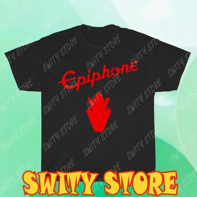 Новая футболка с логотипом гитары Epiphone, унисекс, мужская, смешная, размеры от S до 5XL