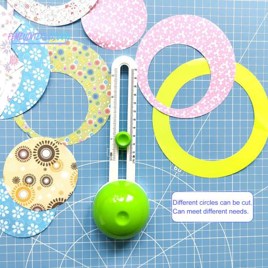1 комплект кругового резака, простой в использовании, прочный круглый резак, круглый режущий инструмент с регулируемым диаметром для поделок из бумаги