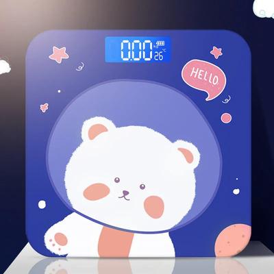 Цифровые весы с изображением медведя из мультфильма, ЖК-дисплей, умные весы, весы для ванной комнаты, высокоточные электронные напольные весы для тела
