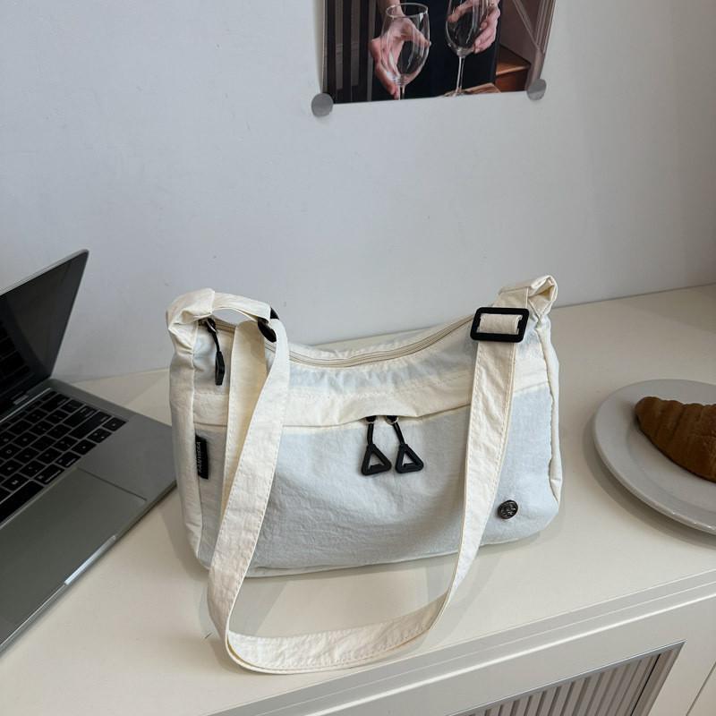 Nylon Crossbody Bag For Women With Large Capacity And Zipper Closure For Daily Use