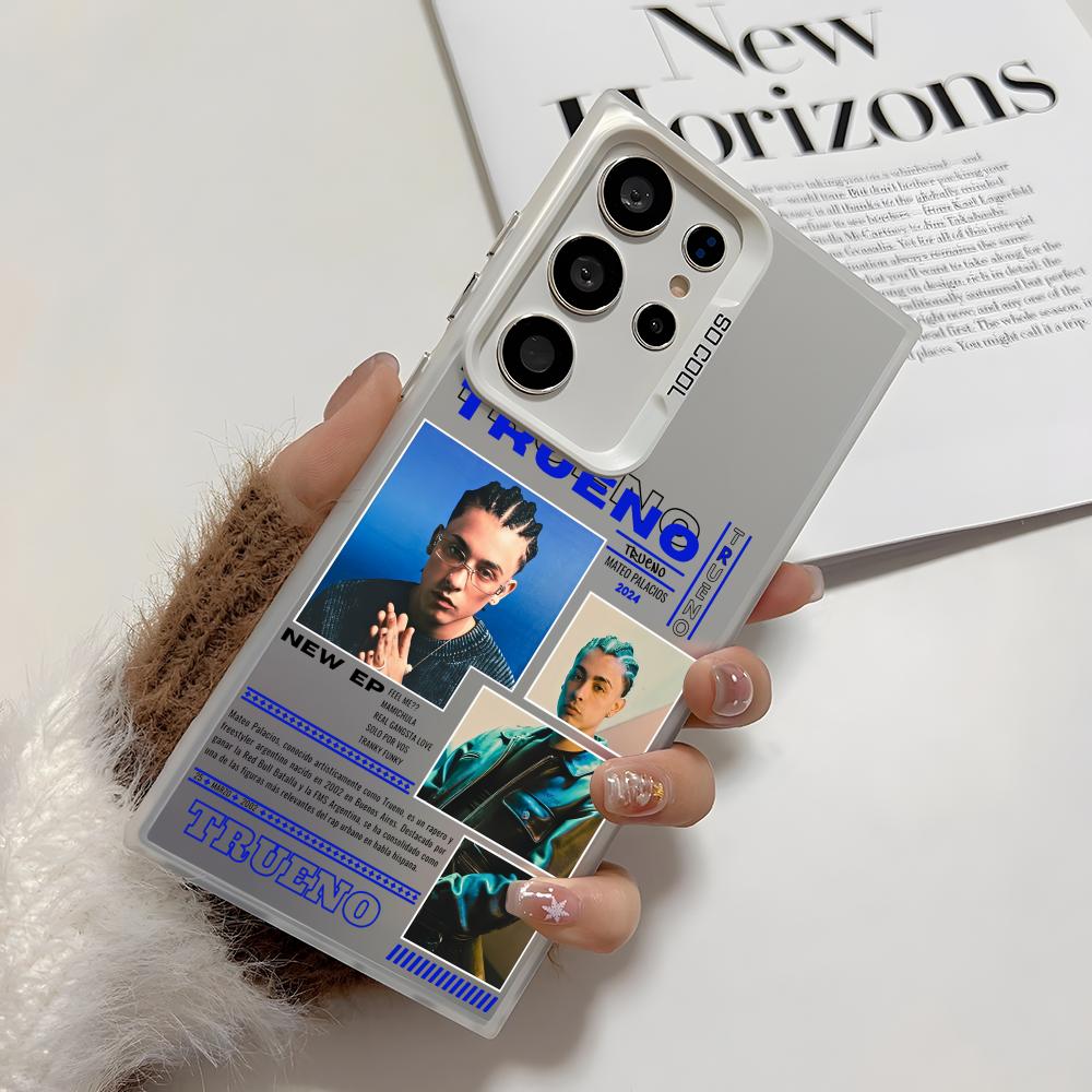 Чехол для телефона T-Trueno Hip Hop Rapper для Samsung Galaxy S25 Edge S24 S23 S22 S21 S20 Ultra Funda Силиконовый Серебристый Чехол