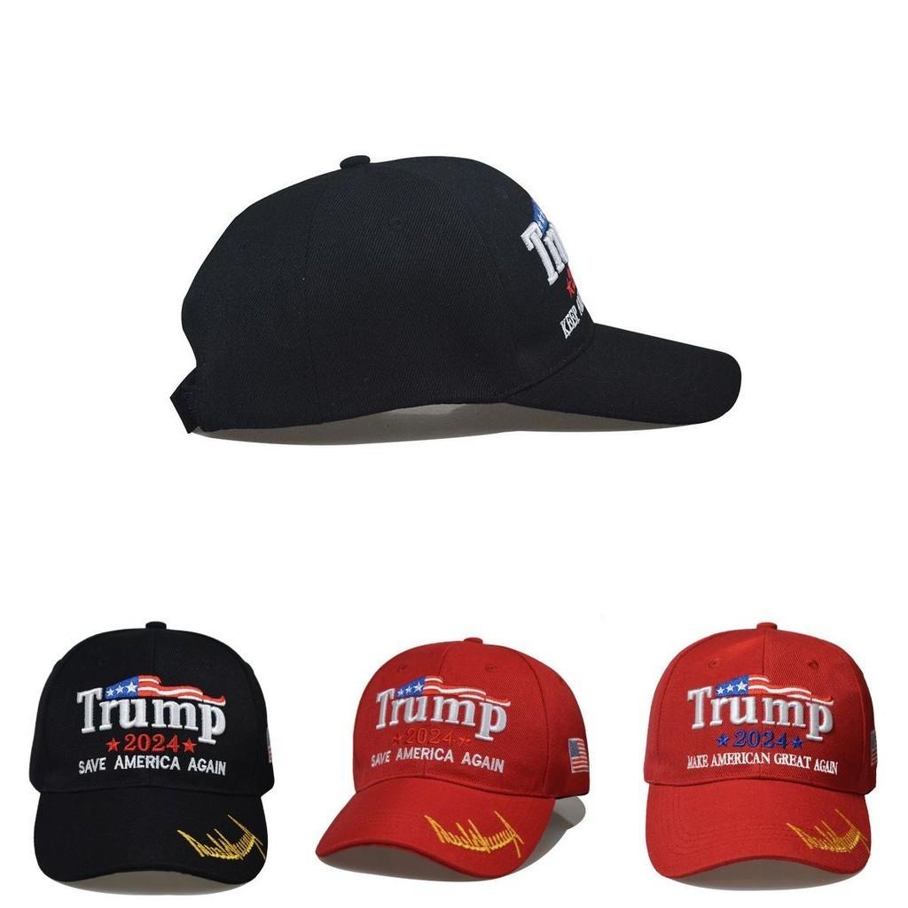 Take Trump America Back Usa Signature 2024 Red Shadow Embroidered Hat Cap