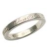 Used TIFFANY&Co. Ring Notes Narrow New York EU#49 Silver925 3.1g Silver Simple