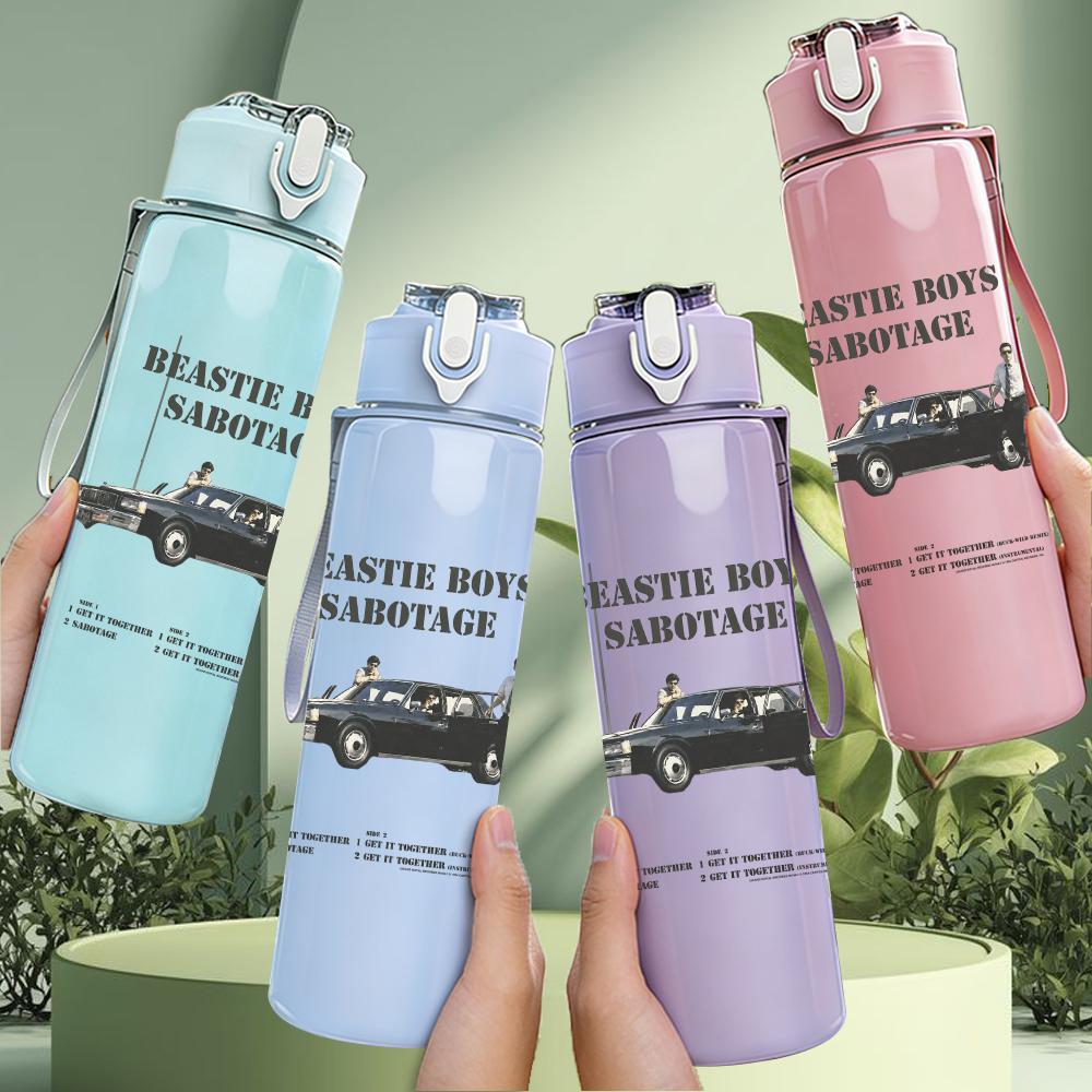 1PC Shelby Racing Car Vintage Sketch Print 750ml Portable Sports Water Bottle Leakproof Gym Outdoor Travel Drink Cup